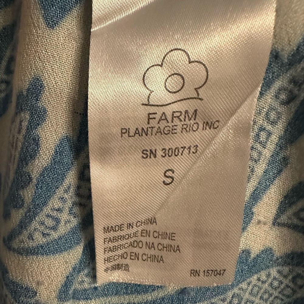 Farm Rio Floral wrap around maxi dress- Red and Blue size S - Picture 14 of 14